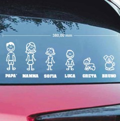 Famiglia adesiva per auto