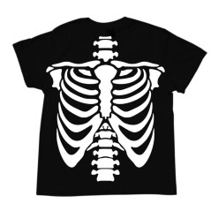 Maglietta Halloween scheletro uomo donna e bambino