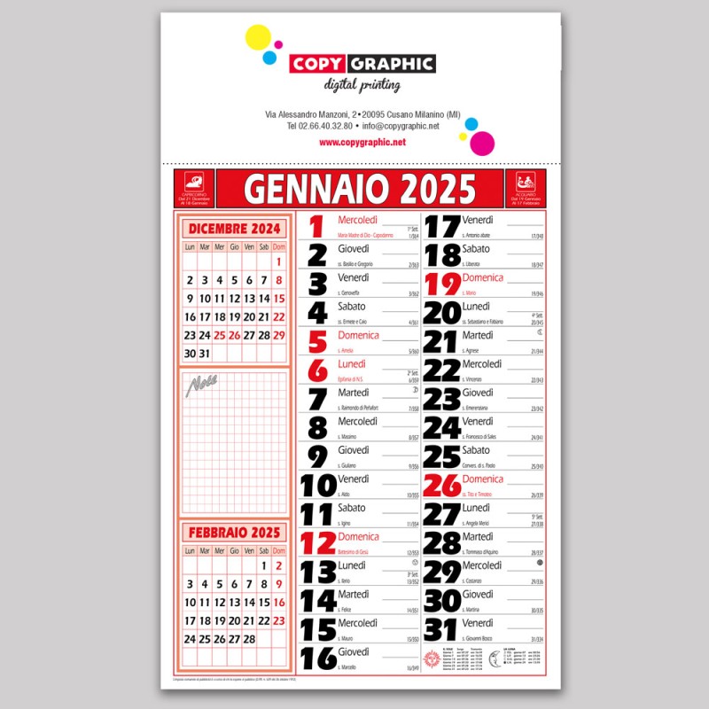 Calendario Olandese 2025